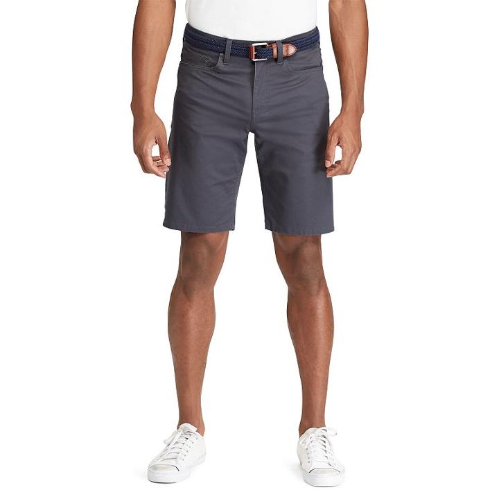 Men's Chaps Classic-fit 5-pocket Stretch Shorts, Size: 33, Grey