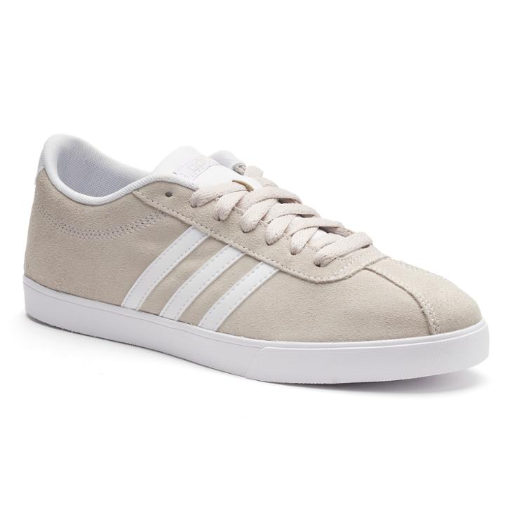 Adidas Neo Courtset Women's Suede Sneakers, Size: 9, White