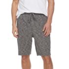 Men's Croft & Barrow&reg; True Comfort Slubbed Knit Sleep Shorts, Size: Large, Black