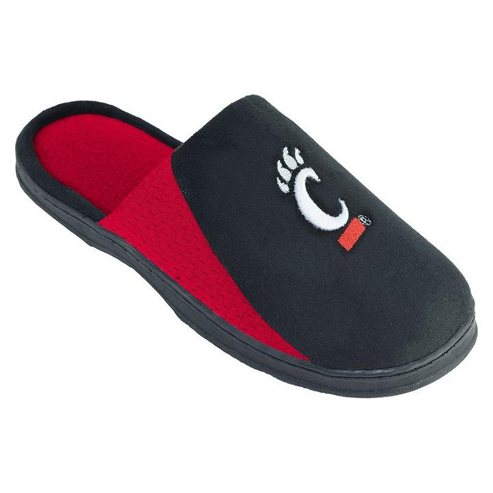 Men's Cincinnati Bearcats Scuff Slippers, Size: Xl, Black