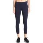 Women's Danskin Wide Waist Ankle Leggings, Size: Large, Blue (navy)