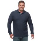 Big & Tall Croft & Barrow&reg; Classic-fit Stretch Performance Pique Polo, Men's, Size: Xl Tall, Dark Blue