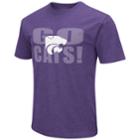 Men's Kansas State Wildcats Motto Tee, Size: Large, Drk Purple