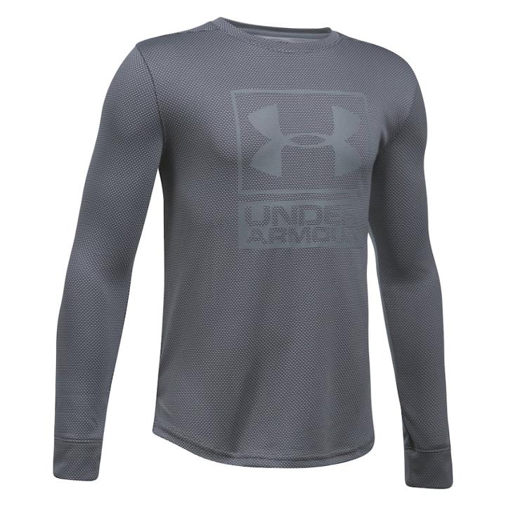Boys 8-20 Under Armour Textured Tech Top, Size: Xl, Silver
