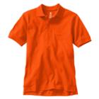 Boys 8-20 Chaps Solid Pique School Uniform Polo, Boy's, Size: 8, Orange