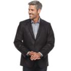 Big & Tall Jean-paul Germain Classic-fit Faux-leather Sport Coat, Men's, Size: 50 Portly, Black