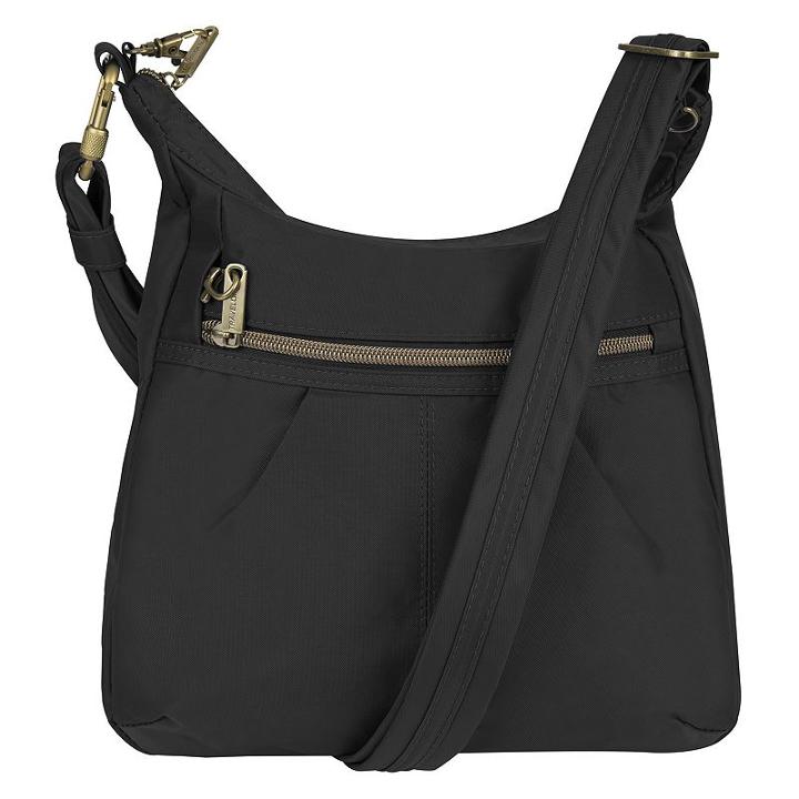 Travelon Signature Rfid-blocking Anti-theft Shoulder Tote, Adult Unisex, Black