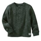 Boys 4-12 Oshkosh B'gosh&reg; Long Sleeve Henley, Size: 4, Grey