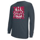 Men's Ohio State Buckeyes Block Long-sleeve Tee, Size: Xxl, Grey (charcoal)