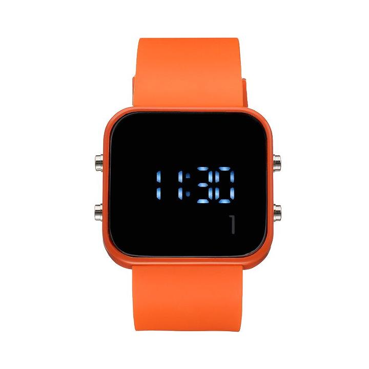 1:face Animals Unisex Digital Watch, Orange