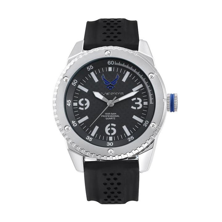 Wrist Armor Men's Military United States Air Force C20 Watch - 37300011, Black