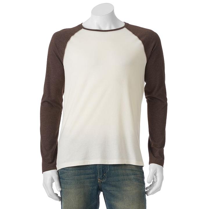 Big & Tall Urban Pipeline&reg; Ultimate Raglan Tee, Men's, Size: L Tall, Brown