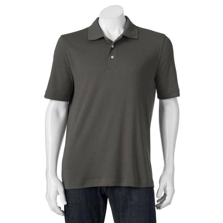 Men's Croft & Barrow&reg; Signature Polo, Size: Small, Dark Grey