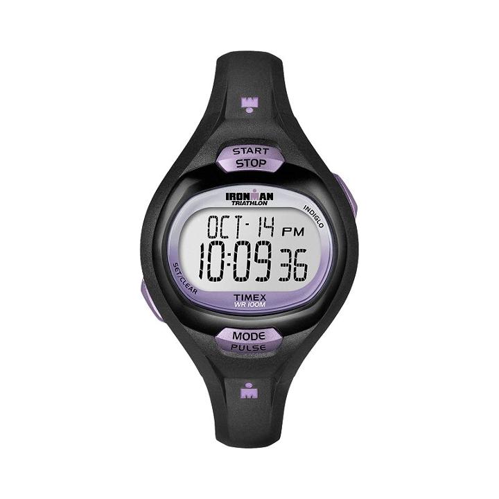 Timex Women's Ironman Triathlon Pulse Calculator Digital Chronograph Watch - T5k1879j, Black