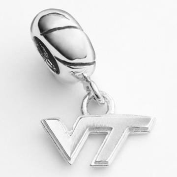 Dayna U Virginia Tech Hokies Sterling Silver Logo Charm, Women's