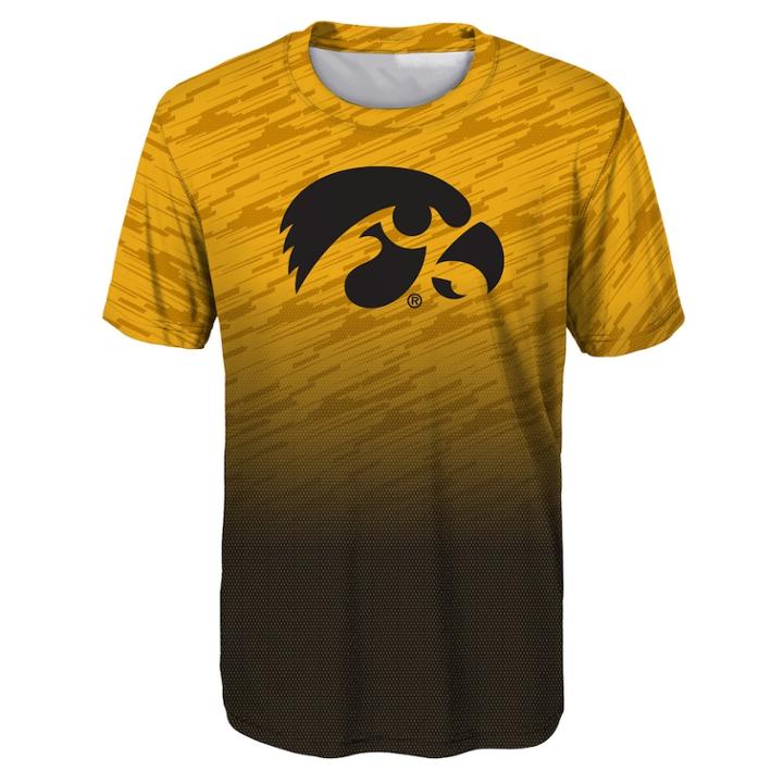 Boys 8-20 Iowa Hawkeyes Propulsion Tee, Size: S 8, Gold