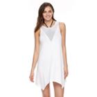 Women's Apt. 9&reg; Mesh-inset Cover-up, Size: Xl, White