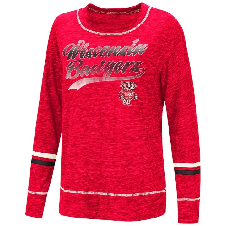 Women's Wisconsin Badgers Giant Dreams Tee, Size: Medium, Brt Red