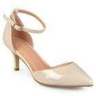 Journee Collection Ike Women's Patent Leather High Heels, Girl's, Size: 8.5, White Oth