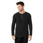 Men's Cuddl Duds Henley, Size: Large, Black