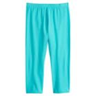 Girls 7-16 & Plus Size So&reg; Lattice Back Capri Leggings, Size: 18 1/2, Turquoise/blue (turq/aqua)