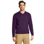 Men's Izod Premium Essentials Classic-fit V-neck Sweater, Size: Small, Purple