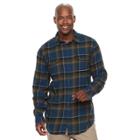 Big & Tall Sonoma Goods For Life&trade; Supersoft Stretch Flannel Shirt, Men's, Size: Xl Tall, Dark Blue