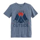 Boys 4-10 Jumping Beans&reg; Heathered Graphic Tee, Size: 8, Dark Blue
