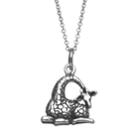 Journee Collection Sterling Silver Giraffe Pendant Necklace, Women's, Size: 14, Multicolor