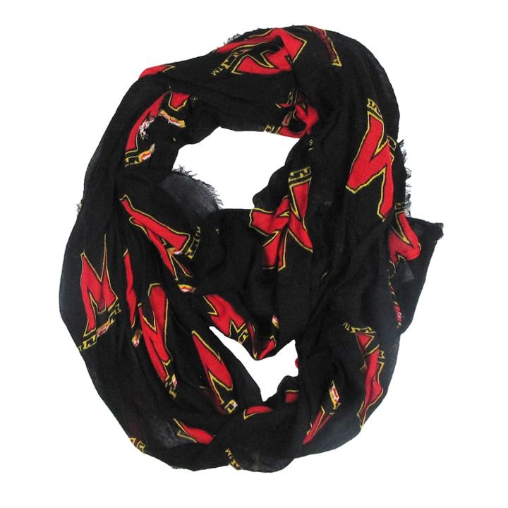 Maryland Terrapins Logo Infinity Scarf, Women's, Multicolor