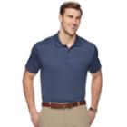 Men's Van Heusen Flex Classic-fit Jacquard Striped Polo, Size: Medium, Blue