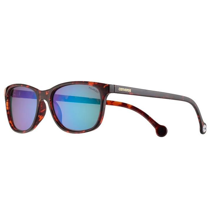 Converse H055 56mm Chuck Taylor Polarized Square Women's Sunglasses, Brown
