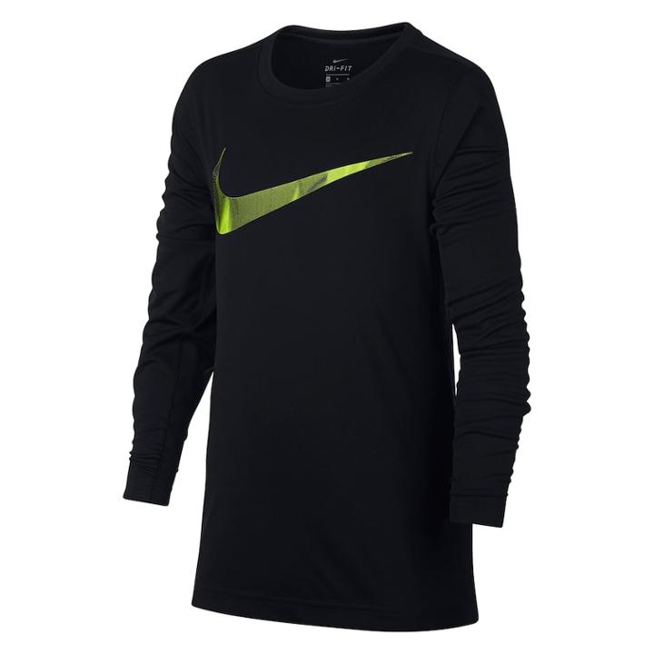Boys 8-20 Nike Training Swoosh Tee, Size: Xl, Grey (charcoal)
