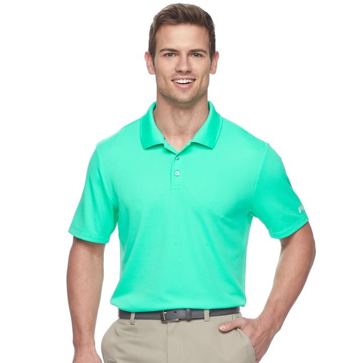 Men's Fila Sport Golf&reg; Regular-fit Pro Core Performance Polo, Size: Large, Green
