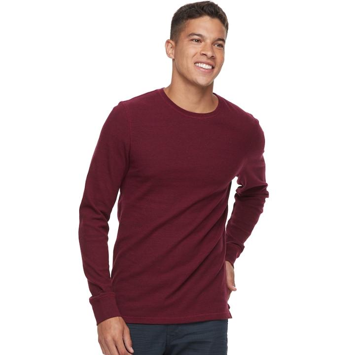 Men's Urban Pipeline® Thermal Tee, Size: Medium, Med Red