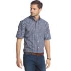 Men's Arrow Hamilton Classic-fit Plaid Poplin Button-down Shirt, Size: Medium, Blue (navy)