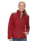 Women's Weathercast Quilted Side-stretch Jacket, Size: Xl, Red