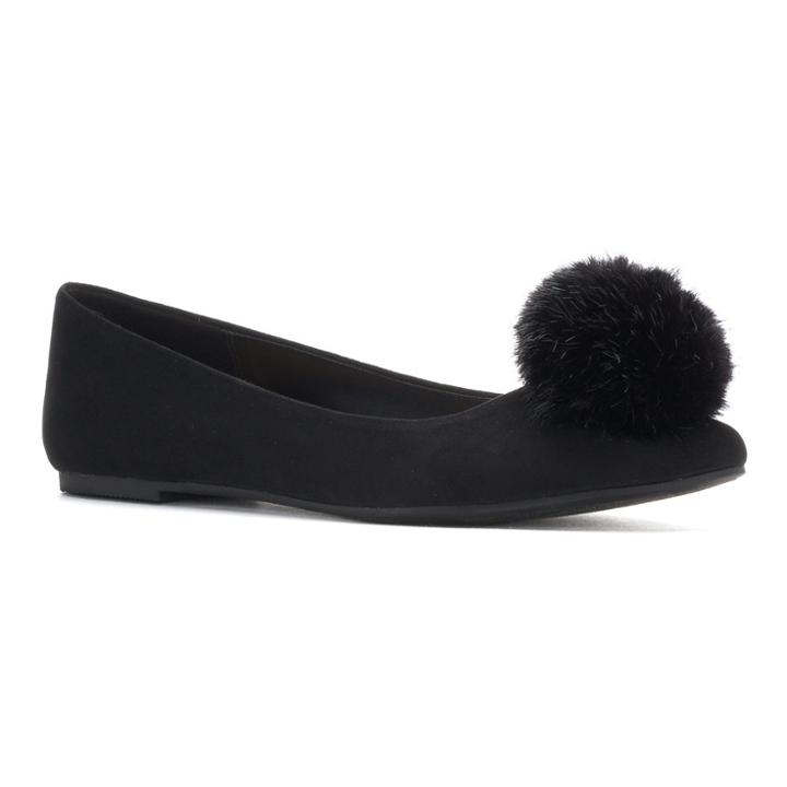 Lc Lauren Conrad Quartz Women's Pointed Ballet Flats, Size: 5, Black