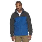 Men's Columbia Flattop Ridge Fleece Jacket, Size: Small, Turquoise/blue (turq/aqua)