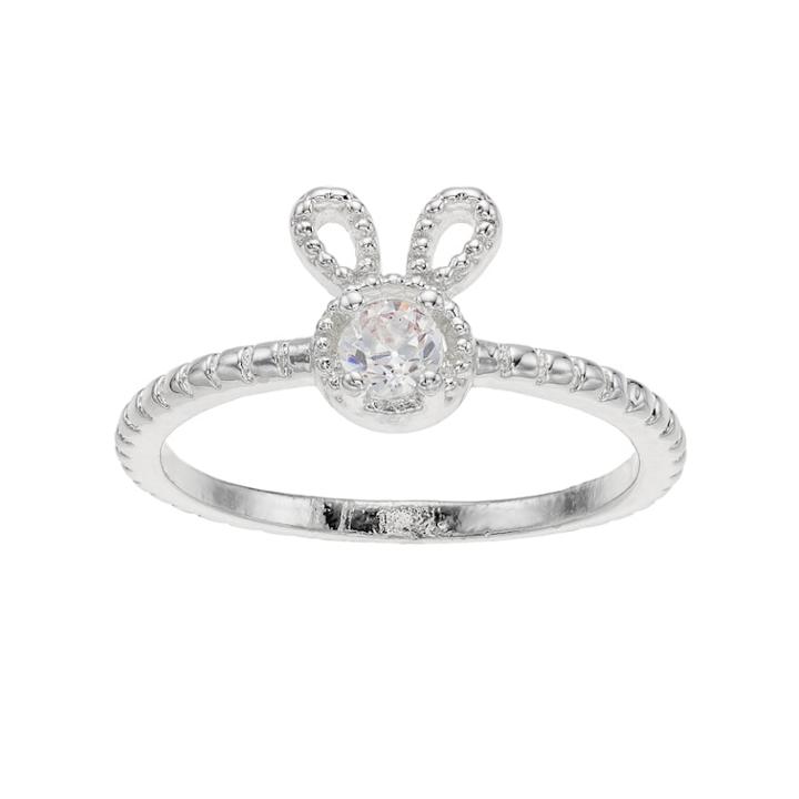 Lc Lauren Conrad Cubic Zirconia Rabbit Ring, Women's, Size: 7, Silver