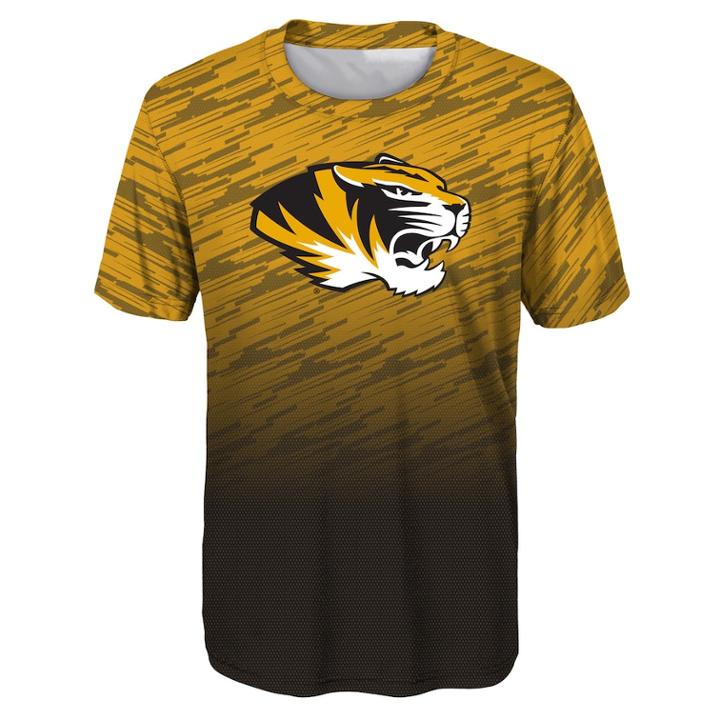Boys 8-20 Missouri Tigers Propulsion Tee, Size: S 8, Gold