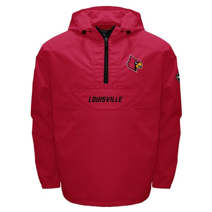 Men's Franchise Club Louisville Cardinals Swift Pullover Jacket, Size: Large, Red
