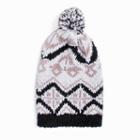 Women's Muk Luks Slouchy Pom-pom Beanie, Size: Fits Most, White Oth
