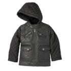 Boys 4-7 Urban Republic Quilted Faux-leather Moto Jacket, Boy's, Size: 5-6, Dark Grey