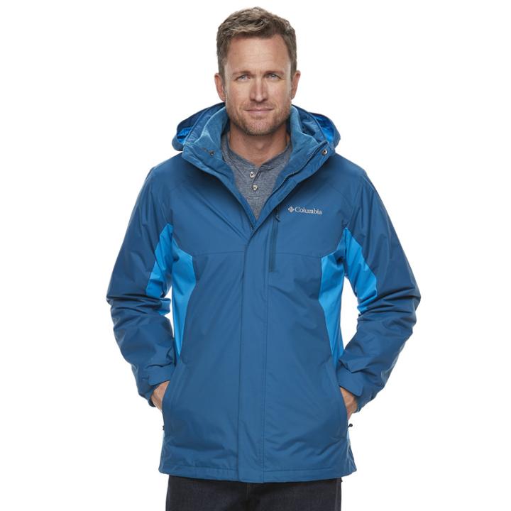 Men's Columbia Rockaway Mountain Interchange Systems Jacket, Size: Medium, Blue Other