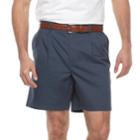 Big & Tall Croft & Barrow&reg; Regular-fit Easy-care Stretch Pleated Shorts, Men's, Size: 52, Dark Grey