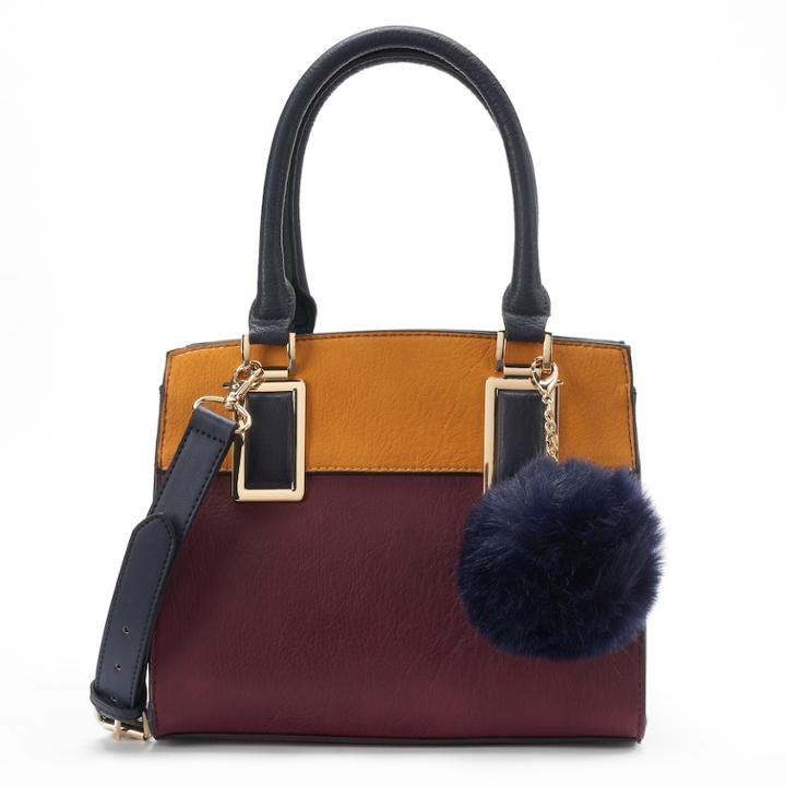 Apt. 9&reg; Sugar Pom-pom Mini Satchel, Women's, Red