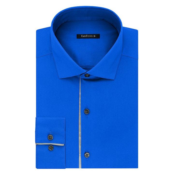 Men's Van Heusen Slim-fit Flash/fx Dress Shirt, Size: 2x-36/37, Ovrfl Oth