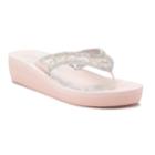 Women's Candie's&reg; Delilah Wedge Sandals, Size: Large, Light Pink
