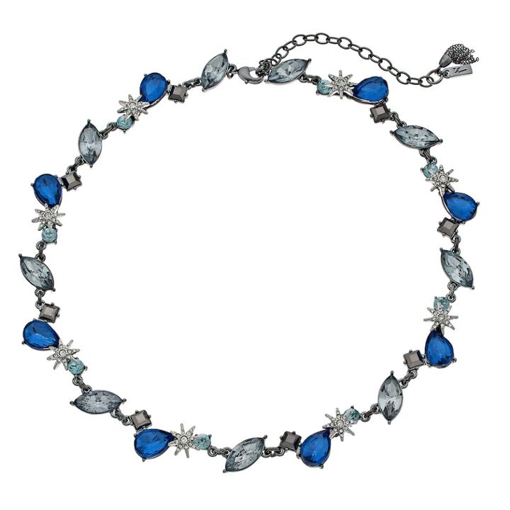 Simply Vera Vera Wang Blue Faceted Stone Cluster Necklace, Women's